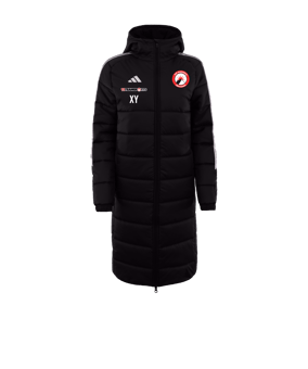 adidas Tiro 24 Long Coachjacke Schwarz Weiss