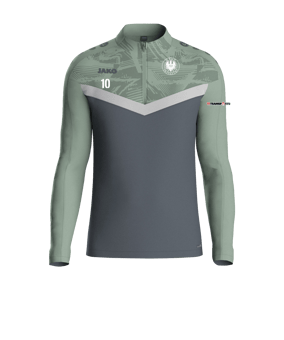 JAKO Iconic HalfZip Sweatshirt Kids Grau F852