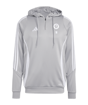 adidas Tiro 24 Training Hoody Grau Weiss