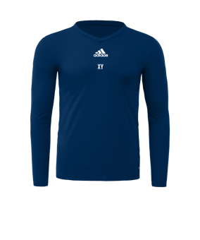 adidas Team Base Top langarm Blau 