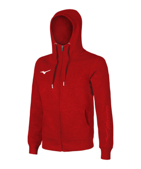 Mizuno Sweat FZ Hoody Rot F62 - rot