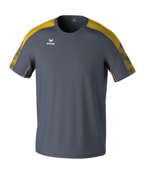 Erima Evo Star T-Shirt Kids Grau Fslategreygelb - grau