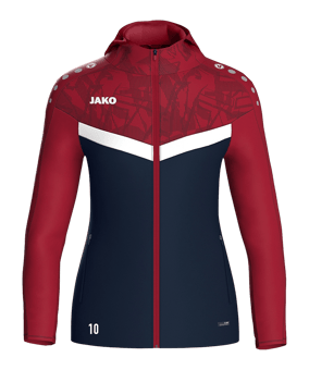 JAKO Icon Kapuzenjacke Damen Blau Rot F901