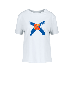Merch Muser T-Shirt Women White | #cross