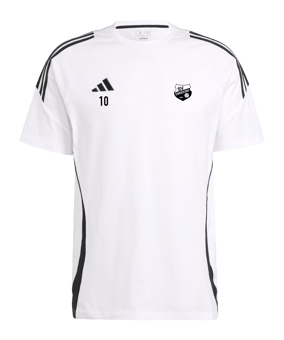 adidas Tiro 24 T-Shirt Weiss Schwarz