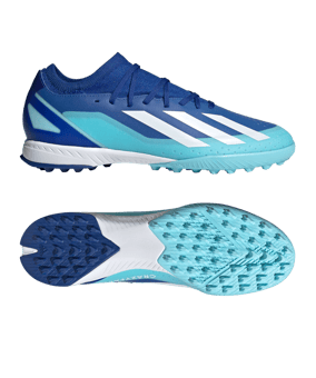 adidas X Crazyfast.3 TF Marinerush Blau Weiss Orange - blau