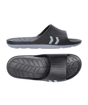 Hummel Nielsen Sandal Badelatschen Schwarz F2001 - schwarz