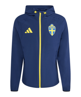 adidas Schweden Tiro Tech Windjacke Blau - blau