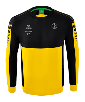 Erima Six Wings Sweatshirt Kids Gelb Schwarz