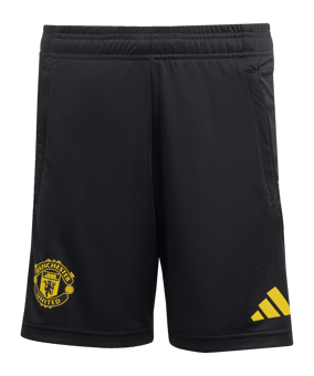 adidas Manchester United Cup Training Short 2025/2026 Kids Schwarz - schwarz