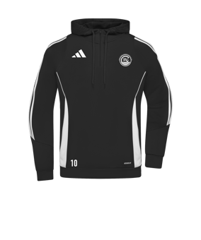 adidas Tiro 24 Hoody Schwarz Weiss 