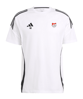 adidas Tiro 24 T-Shirt Weiss Schwarz