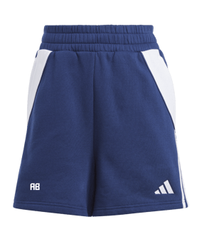 adidas Tiro 24 Short Damen Blau Weiss