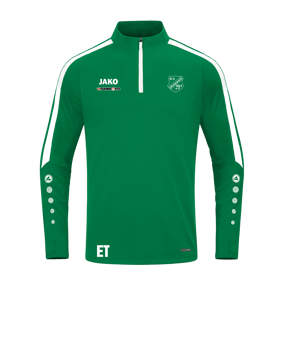 JAKO Power Sweatshirt Grün Weiss F200