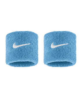 Nike Swoosh Classic 2er Pack Polsband Blauw K409 - blauw