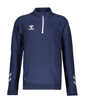 Hummel hmlLEAD HalfZip Sweatshirt Kids Blau F7026 - blau