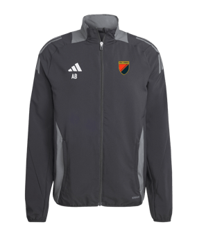 adidas Tiro 24 Competition Präsentationsjacke Schwarz Grau