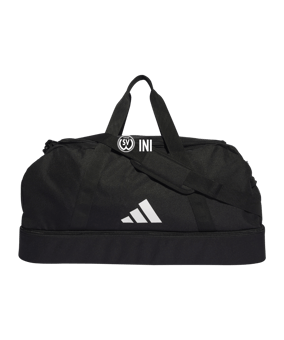 adidas Tiro League Duffel Bag Gr. L Schwarz Weiss
