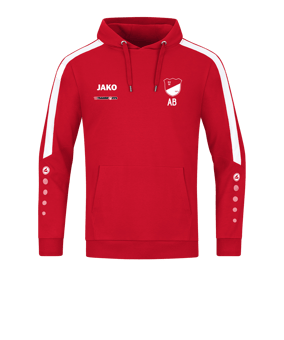 JAKO Power Hoody Rot Weiss F100