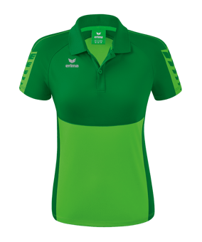Erima Six Wings Poloshirt Damen Grün - gruen