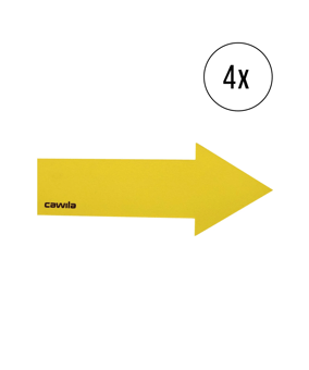 Cawila Marker-System Pfeil 36 x 9cm 4er Set Gelb - gelb