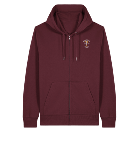 11tsmerch Merch Connector 2.0 Zip Sweatjacke Burgundy FC244 Sweatjacke Rot