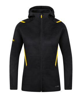 JAKO Challenge Freizeit Kapuzenjacke Damen F505 - schwarz