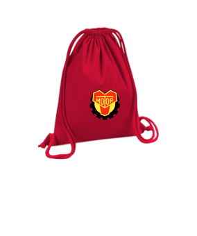 Merch Organic Premium Cotton Gymsack Classic Red | #logo
