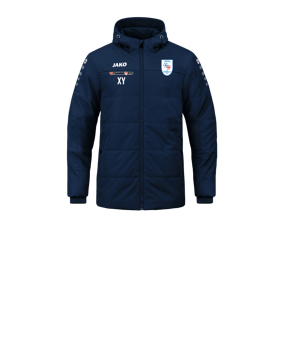JAKO Team Coach Kapuzenjacke Kids Blau F900