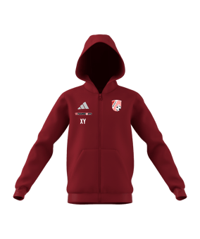 adidas Entrada 26 Kapuzenjacke Kids Rot