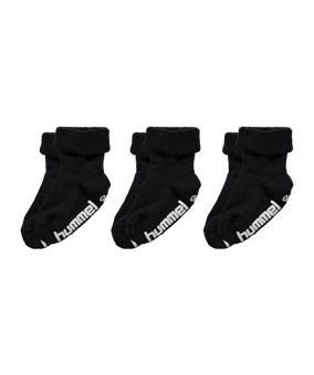 Hummel Mini Non Slip 3-Pack Socken Kids Schwarz F2001 - schwarz
