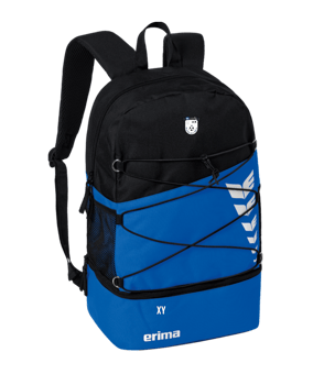 Erima Six Wings Rucksack mit Bodenfach Dunkelblau Schwarz