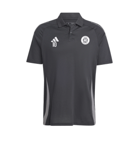 adidas Tiro 24 Comp Poloshirt Schwarz Grau