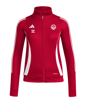 adidas Tiro 24 Trainingsjacke Damen Rot Weiss
