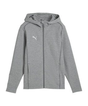PUMA teamFINAL Casuals Kapuzenjacke Grau F33 - grau