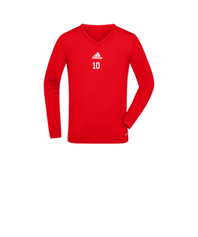 adidas Team Base Top langarm Kids Rot