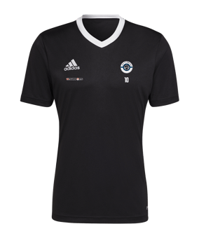adidas Entrada 22 Trikot Schwarz Weiss