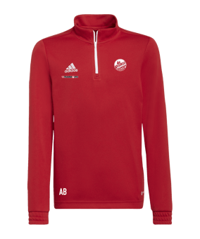adidas Entrada 22 HalfZip Sweatshirt Kids Rot