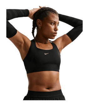 Nike Swift High Support Sport-BH Dames Zwart K010 - zwart