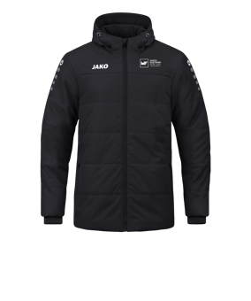 JAKO Team Coach Kapuzenjacke Schwarz F800