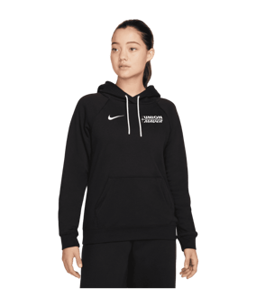 Nike Park 20 Fleece Hoody Damen Schwarz Weiss F010