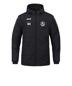 JAKO Team Coach Kapuzenjacke Schwarz F800
