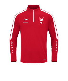 JAKO Power Sweatshirt Rot Weiss F100