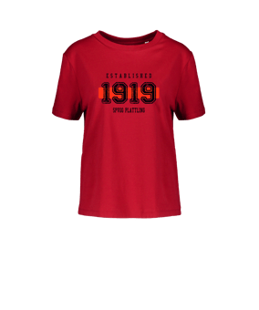 Merch Muser T-Shirt Women Red | #established