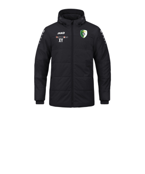 JAKO Team Coach Kapuzenjacke Kids Schwarz F800