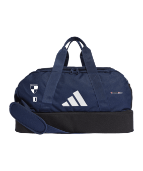 adidas Tiro League Duffel Bag Gr. S Blau Weiss