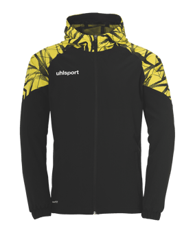 uhlsport Jas met capuchon Zwart K007 - zwart