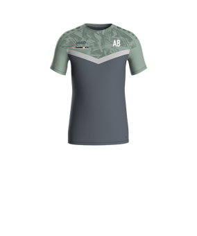 JAKO Iconic T-Shirt Kids Grau Grün F852