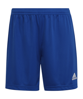 adidas Entrada 22 Short Damen Blau Weiss - blau