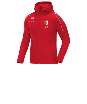 JAKO Classico Kapuzenjacke Kids Rot F01